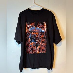 Barcelona Lionel Messi and Ronaldinho soccer Sergio Calabasas t shirt size‎ M